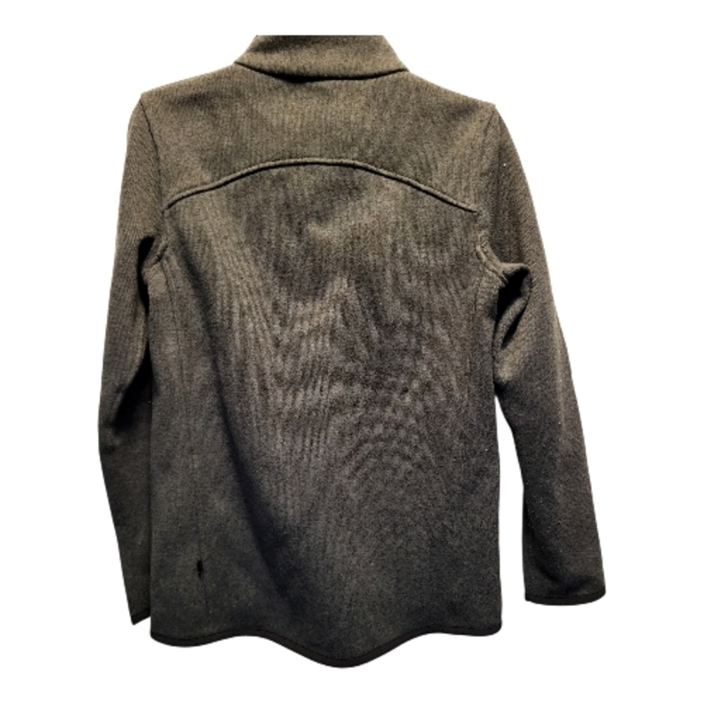 Lululemon Athletica Its Fleecing Cold Jacket In Heathered Black - Size 4 - Picture 6 of 9